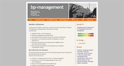 Desktop Screenshot of bp-management.de