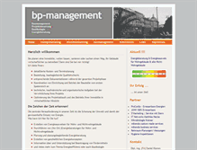 Tablet Screenshot of bp-management.de